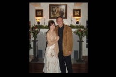 Jeff Silverman and Debra Lyn wedding picture December 19, 2004 at Shari Belafonte and Sam Behrens home. LA CA