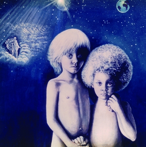 Judithe Randall Painting - "The 2 Boys."  This was also the original cover of Aeone's "Window To A World" CD