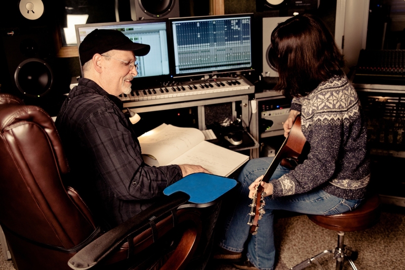 09 Jeff And Debra Lyn writing songs for her "A Cold Wind Blows Album" in 2013 Cutting Room A