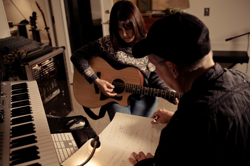 11 Debra Lyn and Jeff writing songs together for her "A Cold Wind Blows" Album