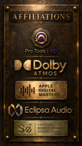 Palette-Jeff Silverman Affiliations: Pro Tools HD-Dolby Atmos-Apple Digital Masters-Eclipsa Audio-Certified Source Connect Studio